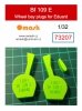 Omask 73207 Bf 109 E wheel bay plugs (for Eduard) 1/32